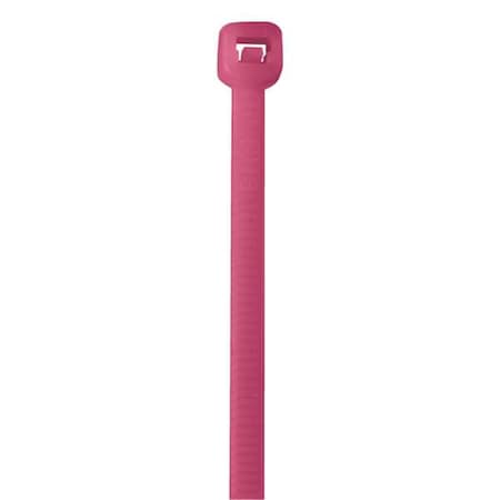 Box Partners Cable Tie, 18 in L, Fluorescent Pink, 50 lb Strength CT185L